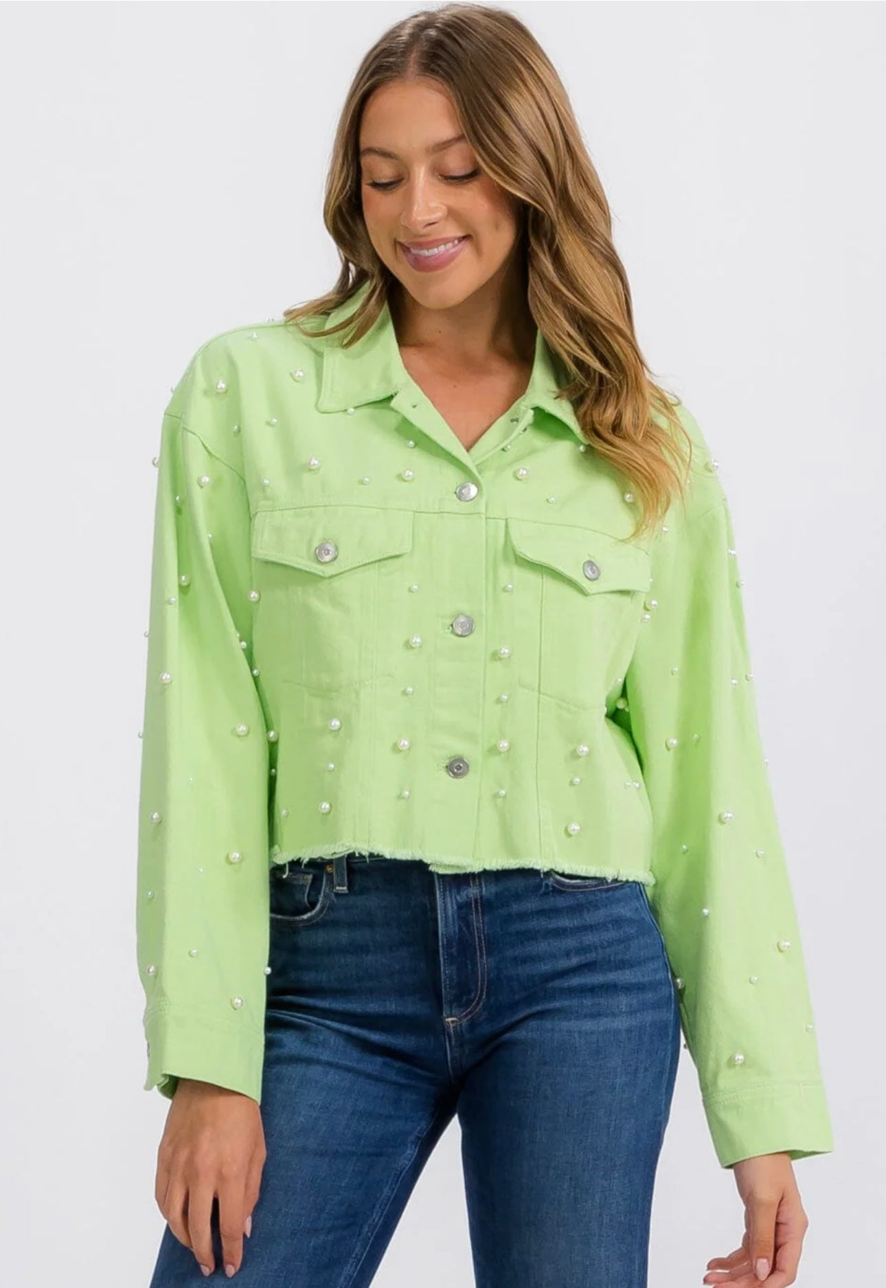PEARL DENIM JACKET