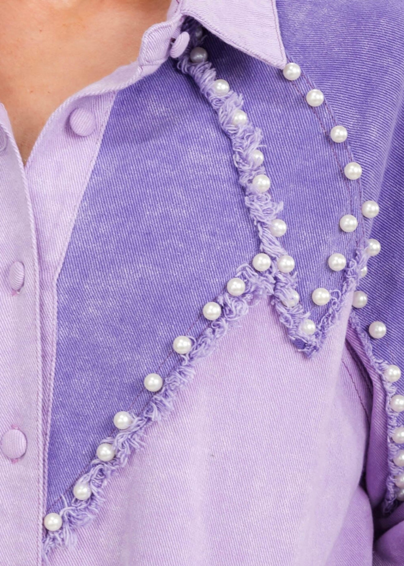 Lavender Jean Jacket