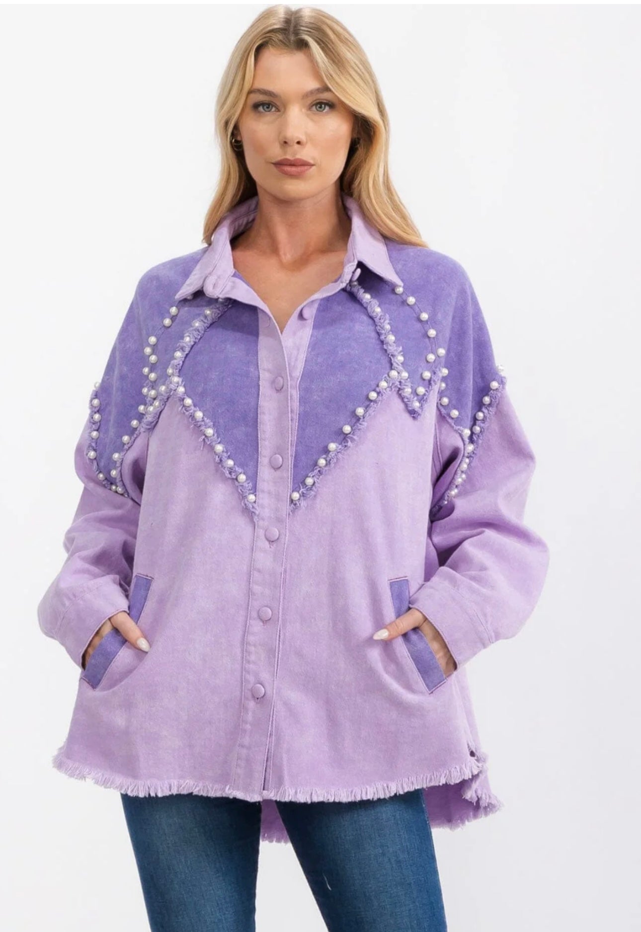 Lavender Jean Jacket