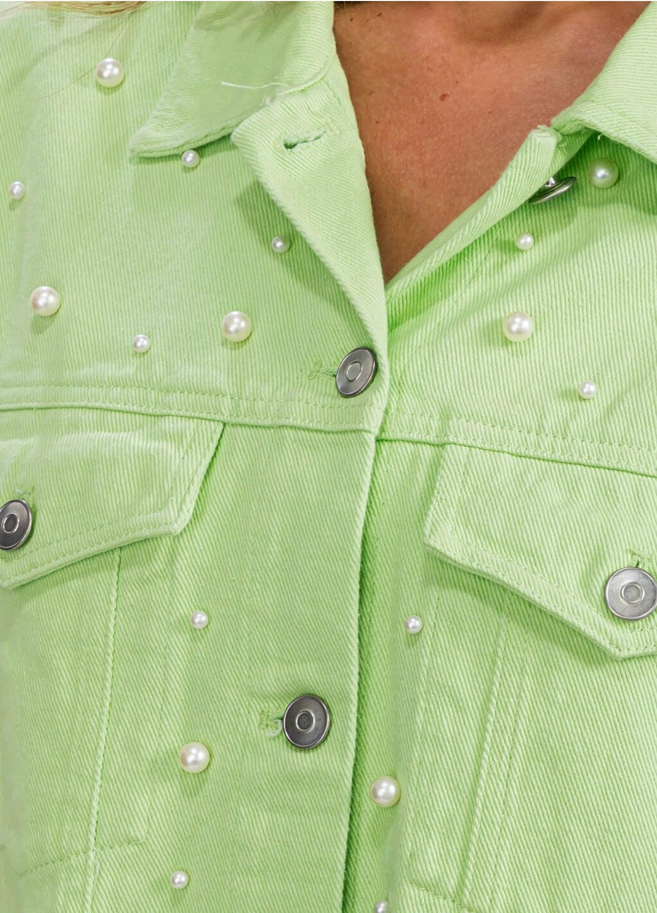 PEARL DENIM JACKET