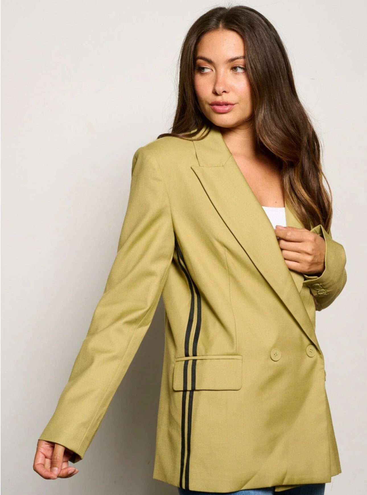 CLOSURE STRIPES BLAZER