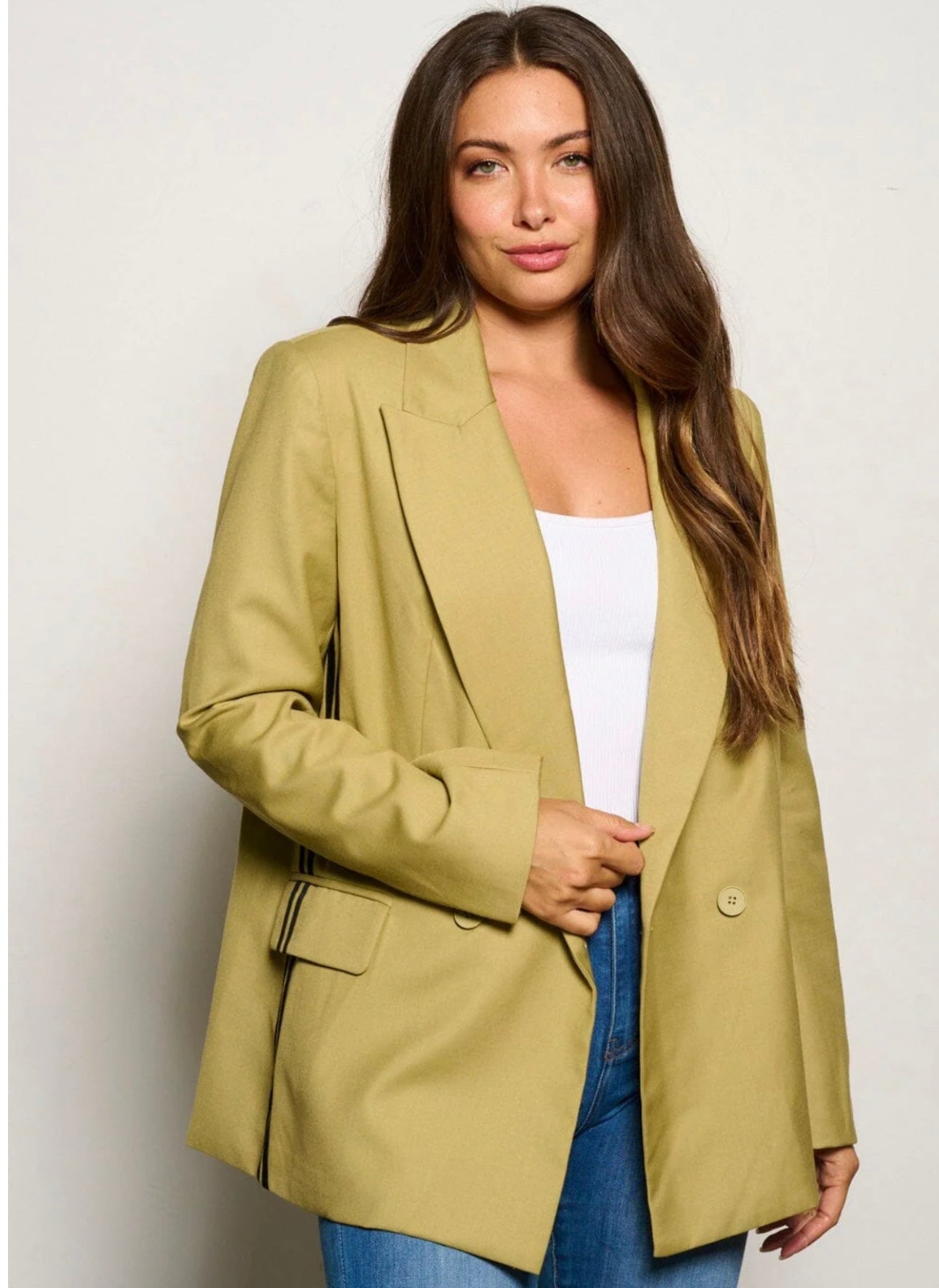 CLOSURE STRIPES BLAZER