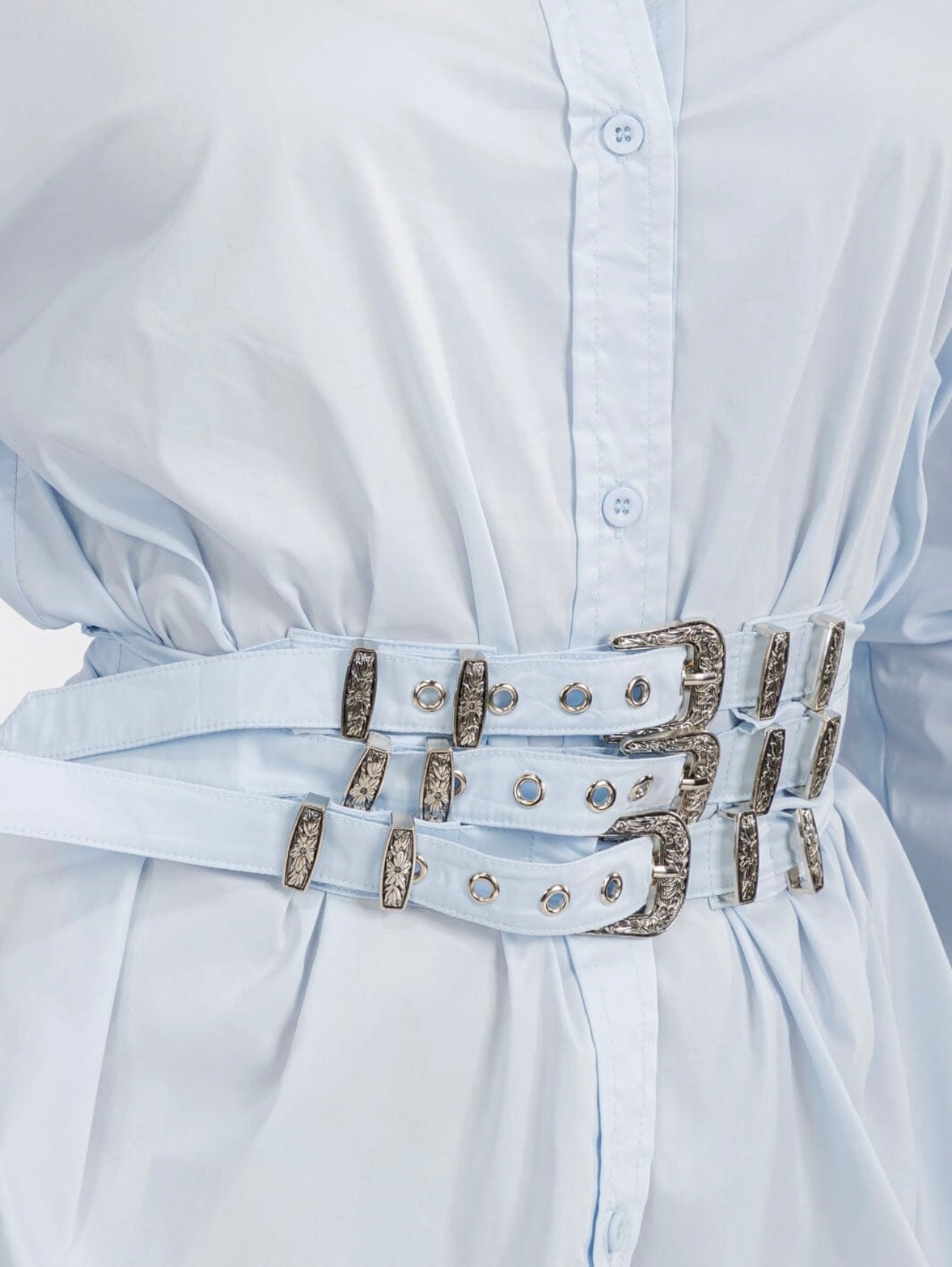 BLUE BELT DRESS