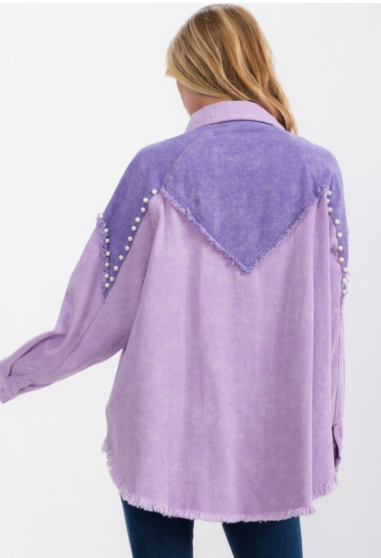 Lavender Jean Jacket