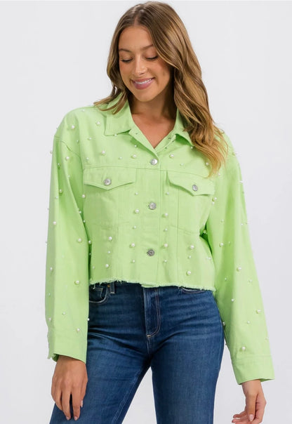 PEARL  DENIM JACKET