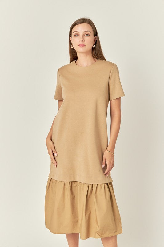 TAN MAXI DRESS