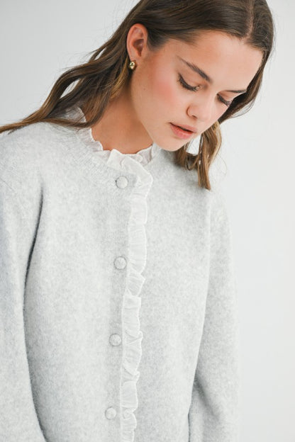 Light gray cardigan
