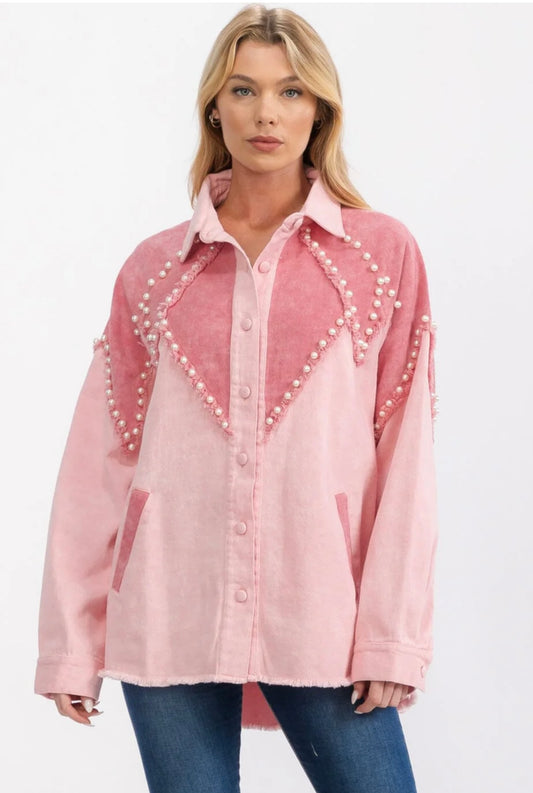 PINK JEAN JACKET