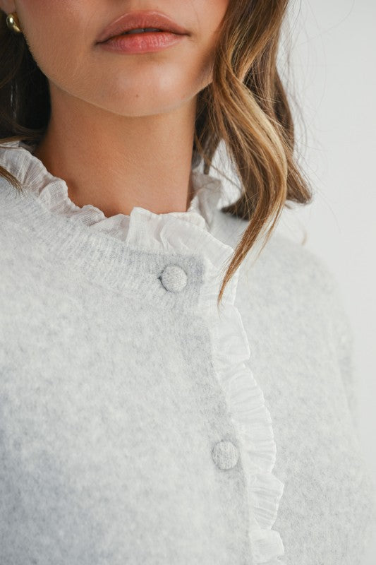 Light gray cardigan