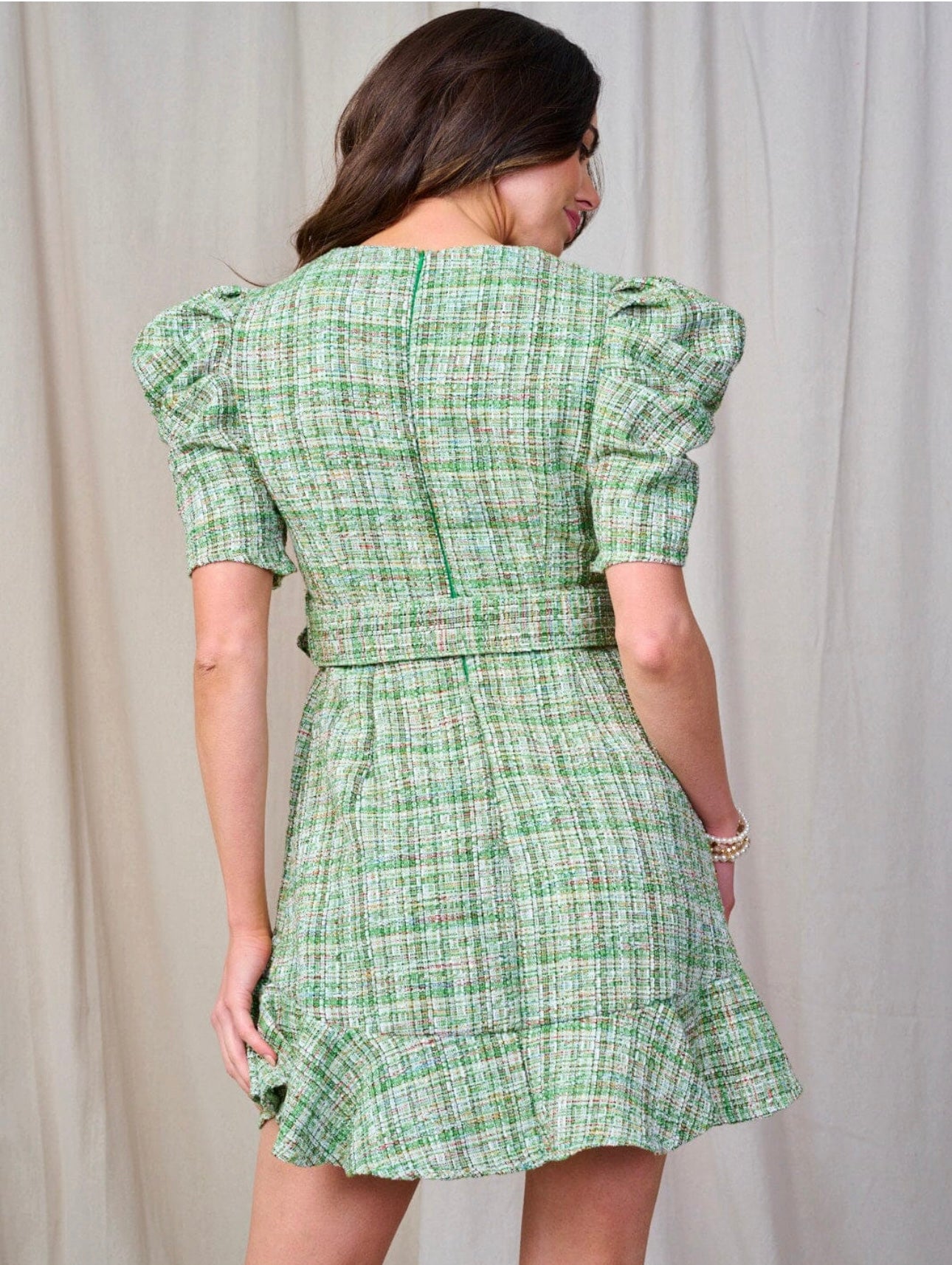 SHORT GREEN DRESS
