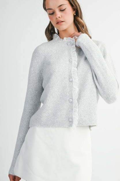 Light gray cardigan