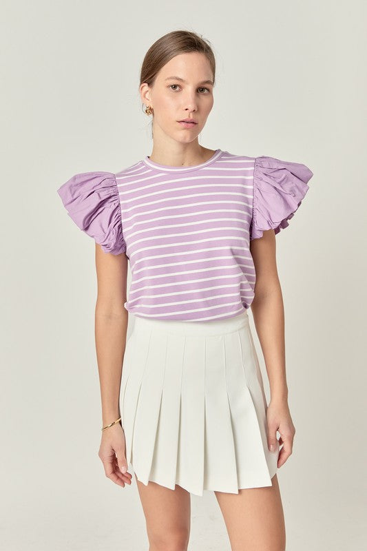 PUFF LILAC TOP