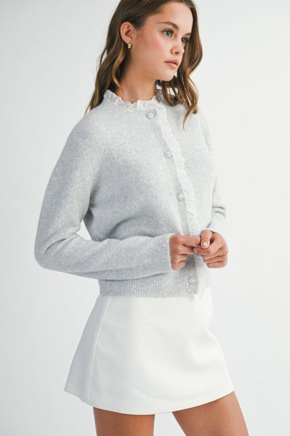 Light gray cardigan