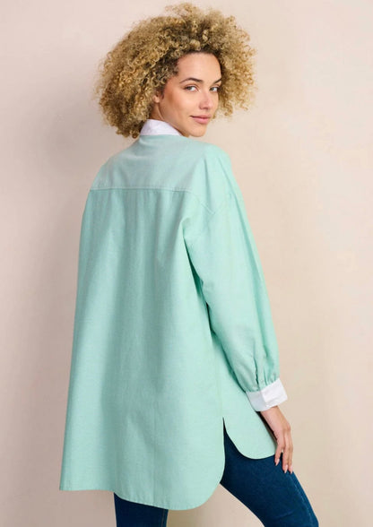Oversized mint blouse