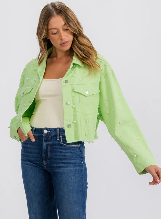 PEARL  DENIM JACKET